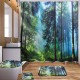 Bath Curtains Waterproof Polyester Fabric Washable Bathroom Shower Curtain Screen with Hooks Accessories Bath Curtains Waterproof Polyester Fabric Washable Bathroom Shower Curtain Screen with Hooks Accessories