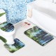 Bath Curtains Waterproof Polyester Fabric Washable Bathroom Shower Curtain Screen with Hooks Accessories Bath Curtains Waterproof Polyester Fabric Washable Bathroom Shower Curtain Screen with Hooks Accessories