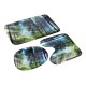 Bath Curtains Waterproof Polyester Fabric Washable Bathroom Shower Curtain Screen with Hooks Accessories Bath Curtains Waterproof Polyester Fabric Washable Bathroom Shower Curtain Screen with Hooks Accessories