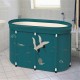 Bath Sauna Adult Folding Bathtub Bath Barrel Household Large Tub Thickened Adult Bath Tub Full Body Hot Tub with Lid Set
