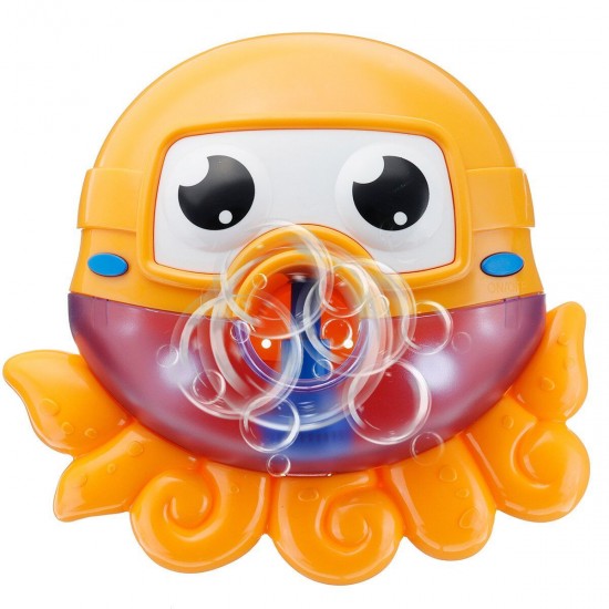 Bath Water Toys Baby Kids Sucker Octopus Carton MUSIC Automatic Bubble Play Fun