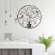 Birds Tree Iron Sculpture Ornament Home Room Wall Hanging Decorations