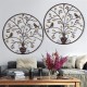 Birds Tree Iron Sculpture Ornament Home Room Wall Hanging Decorations