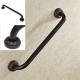 Black Bronze Wall Mounted Towel Rail Bar Grab Support Safety Handle Black Bronze Wall Mounted Towel Rail Bar Grab Support Safety Handle