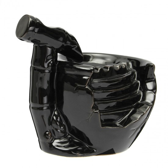 Black Ceramic Waterfall Incense Burner Buddhist Backflow Censer Holder & 10 Cones Black Ceramic Waterfall Incense Burner Buddhist Backflow Censer Holder & 10 Cones