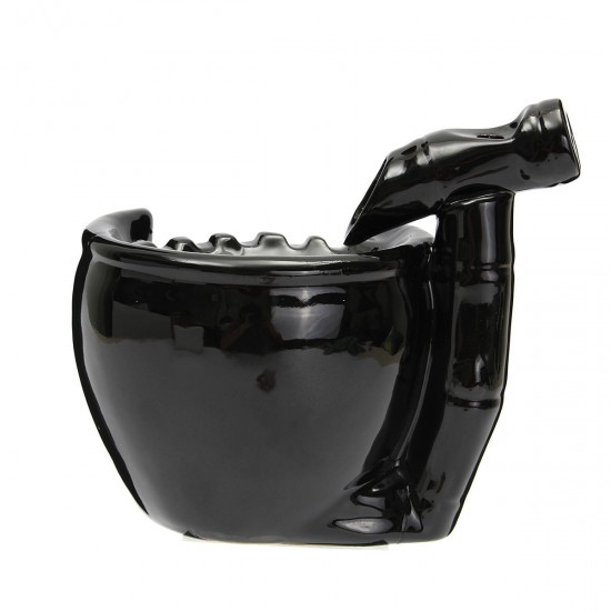 Black Ceramic Waterfall Incense Burner Buddhist Backflow Censer Holder & 10 Cones Black Ceramic Waterfall Incense Burner Buddhist Backflow Censer Holder & 10 Cones