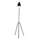 Black Modern Triangle Floor Lamp Light Metal Floor Lamp for Living Rooms Get Compliments Standing Pole Light for Family Rooms Bedrooms & Offices Desk Dimmable Lighting