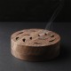 Black Walnut Mosquito Coil Incense Holder Burner Box Hollow Ash Catcher Tray Wooden Art Crafts With 6 Sandalwoods Black Walnut Mosquito Coil Incense Holder Burner Box Hollow Ash Catcher Tray Wooden Art Crafts With 6 Sandalwoods