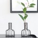 Black/Gold Nordic Style Iron Hydroponic Flower Lantern-shaped Vase Decoration Black/Gold Nordic Style Iron Hydroponic Flower Lantern-shaped Vase Decoration