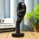 Black/White Resin Modern Women Face Thinker Statue Abstract Sculptures Characters Crafts Handmade Carving Ornament Decorations