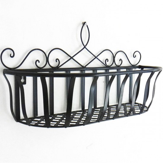Black/White/Bronze S/M/L Iron Flower Pot Stand Small Pot Wall Holder Black/White/Bronze S/M/L Iron Flower Pot Stand Small Pot Wall Holder