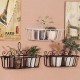 Black/White/Bronze S/M/L Iron Flower Pot Stand Small Pot Wall Holder Black/White/Bronze S/M/L Iron Flower Pot Stand Small Pot Wall Holder