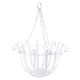 Black/White/Gold Wrought Iron Hanging Basket Wall Decor Hanging Flower Stand Black/White/Gold Wrought Iron Hanging Basket Wall Decor Hanging Flower Stand