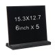 Blackboard Double Side Rustic Sign Message Board Cafe School with Base Stands