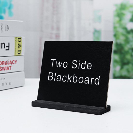 Blackboard Double Side Rustic Sign Message Board Cafe School with Base Stands Blackboard Double Side Rustic Sign Message Board Cafe School with Base Stands