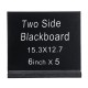 Blackboard Double Side Rustic Sign Message Board Cafe School with Base Stands