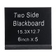 Blackboard Double Side Rustic Sign Message Board Cafe School with Base Stands Blackboard Double Side Rustic Sign Message Board Cafe School with Base Stands