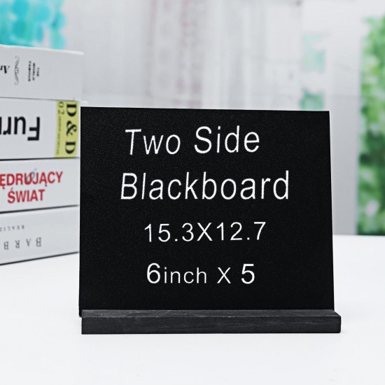 Blackboard Double Side Rustic Sign Message Board Cafe School with Base Stands Blackboard Double Side Rustic Sign Message Board Cafe School with Base Stands