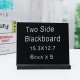 Blackboard Double Side Rustic Sign Message Board Cafe School with Base Stands