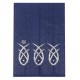 Blue Fish Printed Japanese Noren Doorway Curtain Kitchen Room Door Curtains Decor