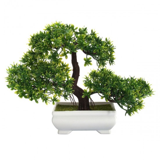 Bonsai Tree with Pot Artificial Plant Decoration for Home Office Desk 18cm Bonsai Tree with Pot Artificial Plant Decoration for Home Office Desk 18cm