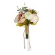 Bride Holding Rose Artificial Silk Flowers Floral Wedding Bouquet Romantic Decor Supplies