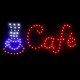 Cafe Neon Sign Night Light Pub Store Party Home Store Room Shop Wall Hanging Decorations US EU Plug