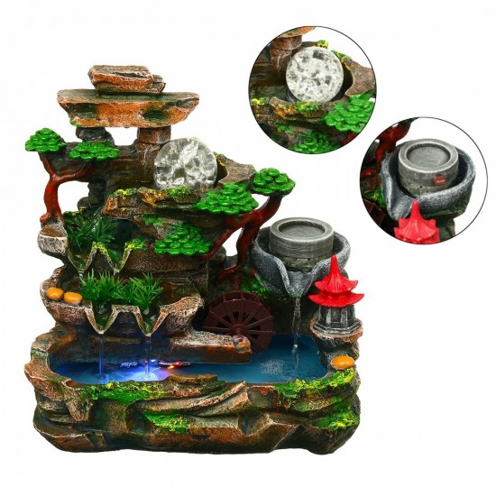 Calming Fountain Water Feature Ornament Home Decor Relaxing Soothing Indoor Calming Fountain Water Feature Ornament Home Decor Relaxing Soothing Indoor