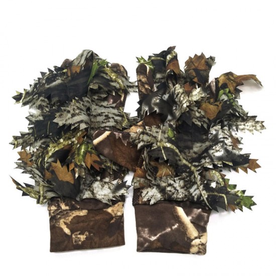 Camo Ghillie Shooting Gloves Camouflage Hide Anti Slip Stalking Airsoft Tactical Gloves Camo Ghillie Shooting Gloves Camouflage Hide Anti Slip Stalking Airsoft Tactical Gloves