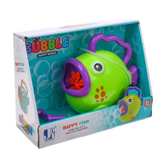 Car Fish Manual Bubble Machine Baby Shower Bubble Maker Blower Science Toys