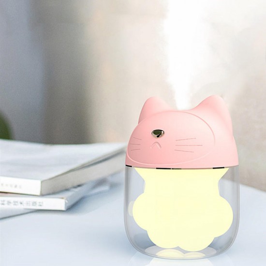 Cat Claw Humidifier Mini USB Personal Small Humidifier With 150ml Water Tank 7-Color Night Light Cool Mist Humidifier No Noise Auto Shut-Off Protection Cat Claw Humidifier Mini USB Personal Small Humidifier With 150ml Water Tank 7-Color Night Light Cool Mist Humidifier No Noise Auto Shut-Off Protection