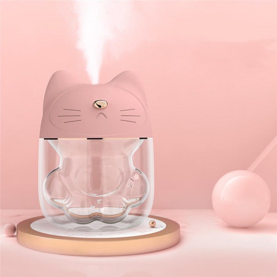 Cat Claw Humidifier Mini USB Personal Small Humidifier With 150ml Water Tank 7-Color Night Light Cool Mist Humidifier No Noise Auto Shut-Off Protection