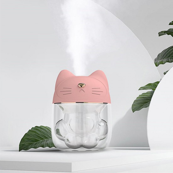 Cat Claw Humidifier Mini USB Personal Small Humidifier With 150ml Water Tank 7-Color Night Light Cool Mist Humidifier No Noise Auto Shut-Off Protection