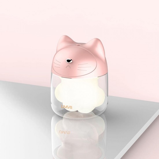 Cat Claw Humidifier Mini USB Personal Small Humidifier With 150ml Water Tank 7-Color Night Light Cool Mist Humidifier No Noise Auto Shut-Off Protection