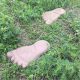 Cement Brick Mold Walk Maker A Pair of Feet Mold DIY Concrete Molds Reusable Plastic P ath Maker Steeping Stone Paver
