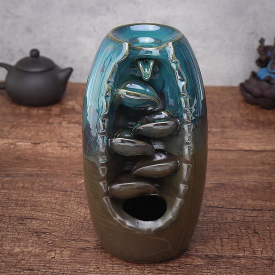 Ceramic Backflow Incense Burner Censer Holder Smell Aromatic Furnace Home Decor Ceramic Backflow Incense Burner Censer Holder Smell Aromatic Furnace Home Decor