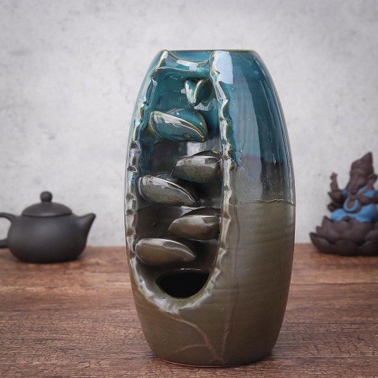Ceramic Backflow Incense Burner Censer Holder Smell Aromatic Furnace Home Decor Ceramic Backflow Incense Burner Censer Holder Smell Aromatic Furnace Home Decor