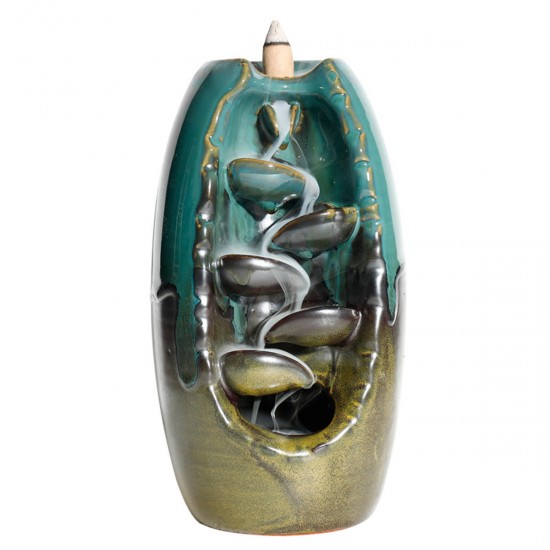 Ceramic Backflow Incense Burner Censer Holder Smell Aromatic Furnace Home Decor Ceramic Backflow Incense Burner Censer Holder Smell Aromatic Furnace Home Decor