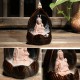 Ceramic Backflow Incense Burner with Light Sandalwood Cone Yoga Aromatherapy Gifts Home Decor