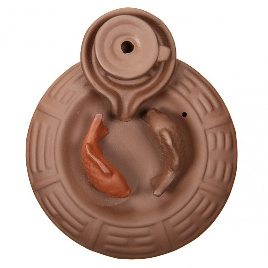 Ceramic Backflow Incense Cone Burner Incense Stick Coil Holder Fragrant Censer Decor