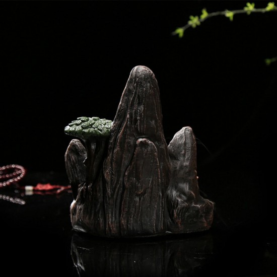 Ceramic Backflow Incense Cone Burner Incense Stick Holder Rockery Mountain Tower Cloud Water Stream Fragrant Censer Decor Ceramic Backflow Incense Cone Burner Incense Stick Holder Rockery Mountain Tower Cloud Water Stream Fragrant Censer Decor