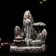 Ceramic Backflow Incense Cone Burner Incense Stick Holder Rockery Mountain Tower Cloud Water Stream Fragrant Censer Decor Ceramic Backflow Incense Cone Burner Incense Stick Holder Rockery Mountain Tower Cloud Water Stream Fragrant Censer Decor