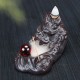 Ceramic Backflow Incense Cone Burner Stick Holder Dragon Fragrant Smoke Backflow Censer Home Decor