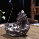 Ceramic Dragon Pond Backflow Incense Stick Burner Cones Holder Ash Catcher Fragrance Censer