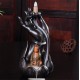 Ceramic Incense Cone Burner Holder Smoke Backflow Censer Guanyin Decor