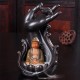 Ceramic Incense Cone Burner Holder Smoke Backflow Censer Guanyin Decor