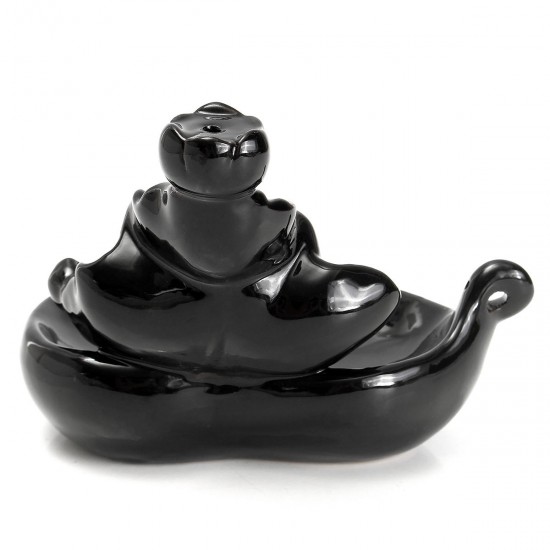 Ceramic Incense Cone Burner Smoke Backflow Tower Holder Home Censer Decor Ceramic Incense Cone Burner Smoke Backflow Tower Holder Home Censer Decor