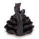 Ceramic Lotus Pond Waterfall Smoke Backflow Cone Censer Incense Burner Holder + 10 Cones