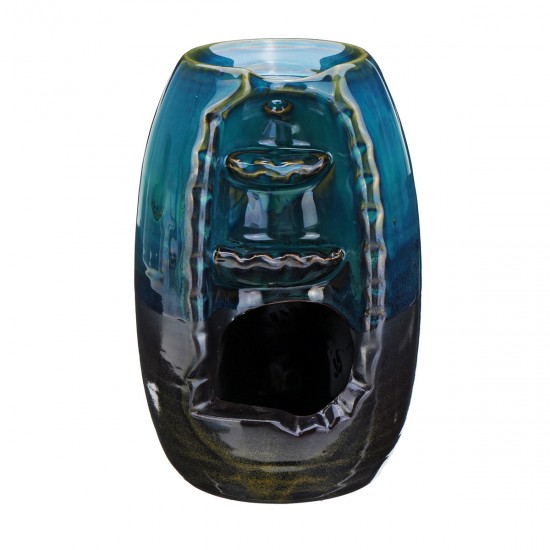 Ceramic Mountain Waterfall Smoke Backflow Incense Burner Cones Holder Decorations Ceramic Mountain Waterfall Smoke Backflow Incense Burner Cones Holder Decorations
