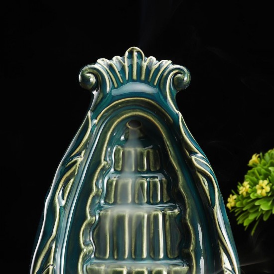 Ceramic Mountain Waterfall Smoke Backflow Incense Burner Holder Home Decorations Ceramic Mountain Waterfall Smoke Backflow Incense Burner Holder Home Decorations